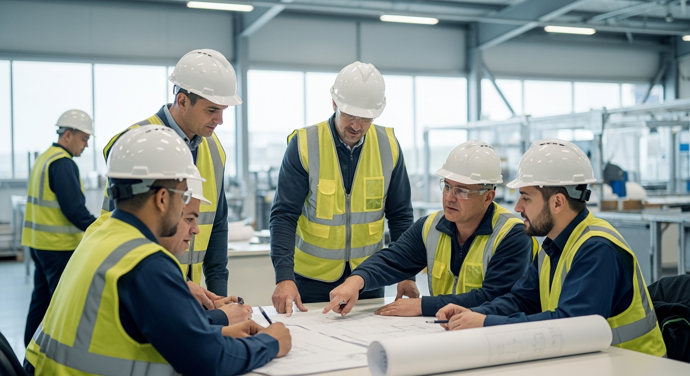 Industrial safety workers